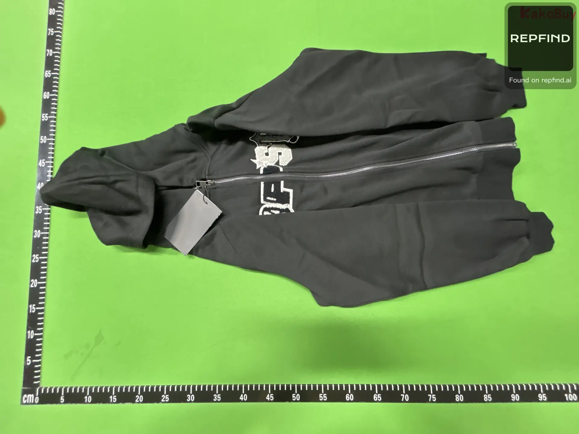 Letter Print Zip-Up Hoodie -6