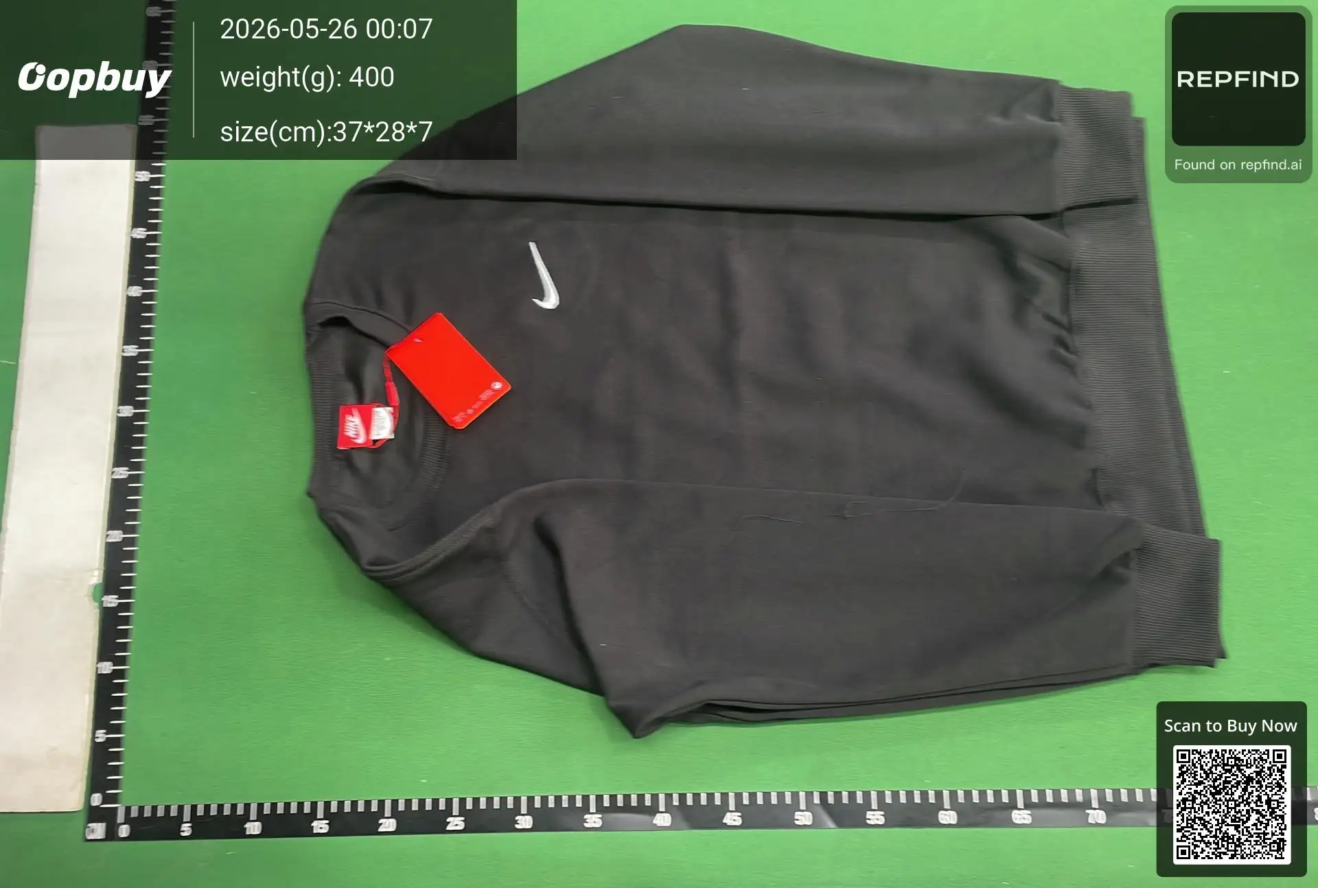 Nike Air Graphic Black Crewneck Sweatshirt A-0021 -2