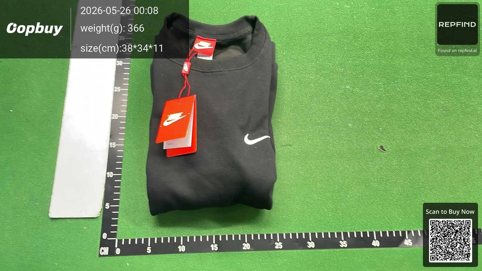 Nike Air Graphic Black Crewneck Sweatshirt A-0021 -3