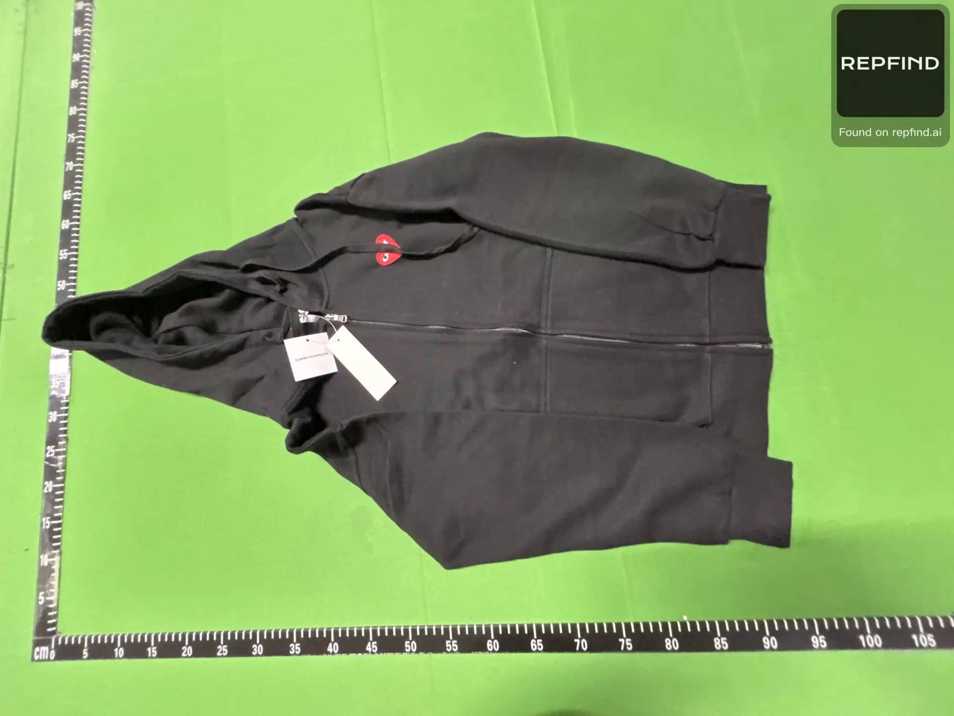 Heart Graphic Black Zip-Up Hoodie 005-KEB -3