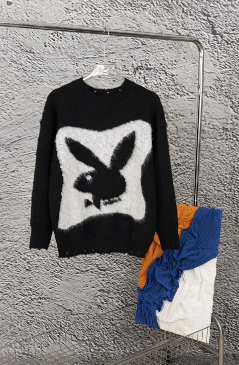 FW22 Black Bunny Graphic Knit 