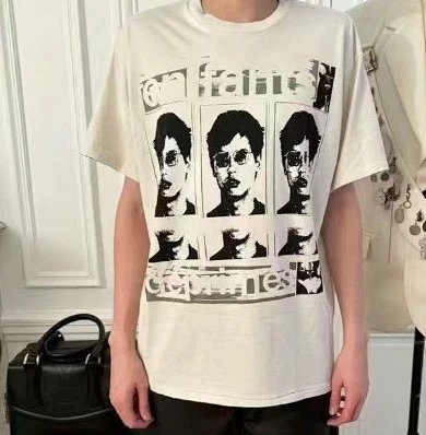 Vintage Portrait Print Zip-Up 