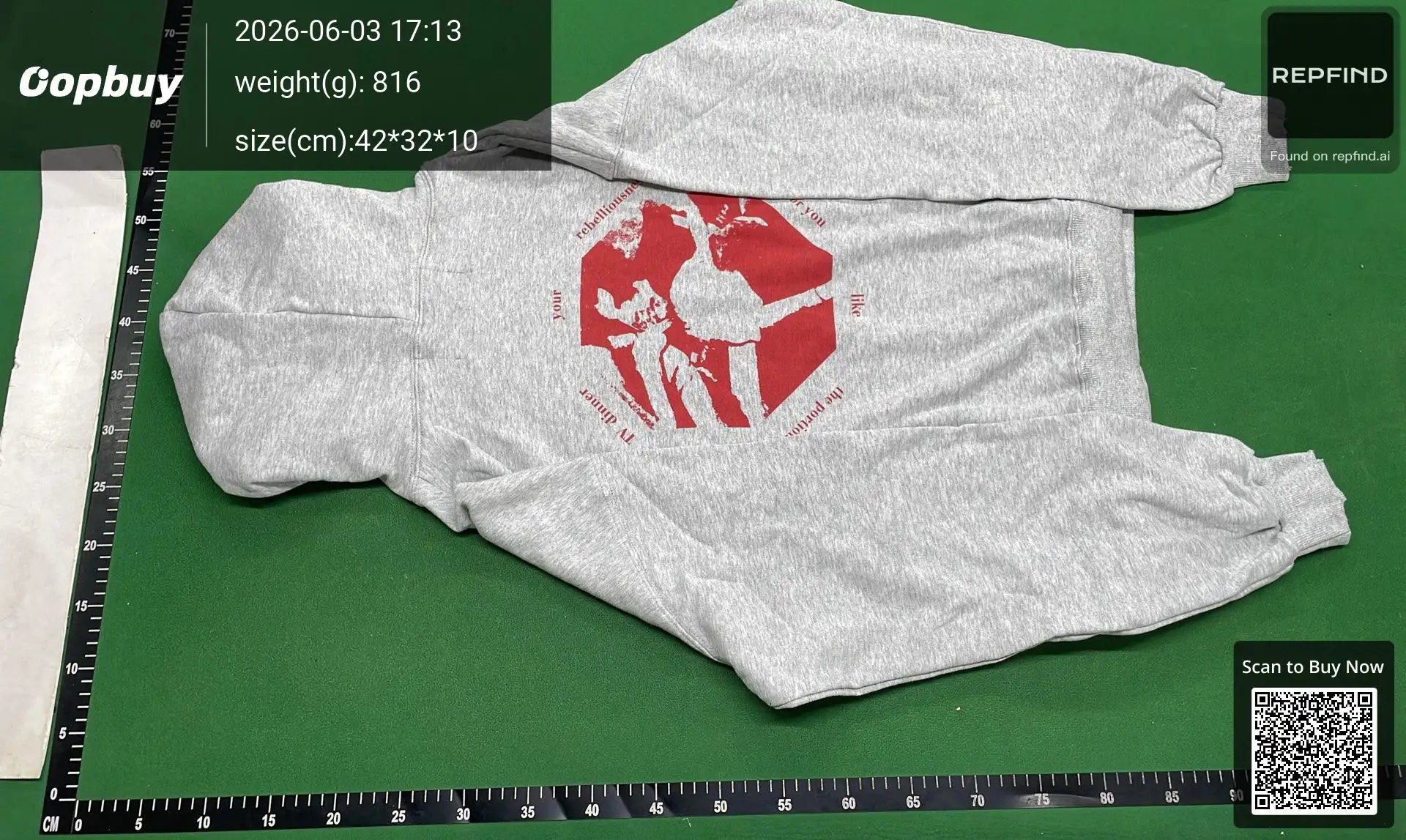 Vintage Portrait Print Zip-Up Hoodie -4