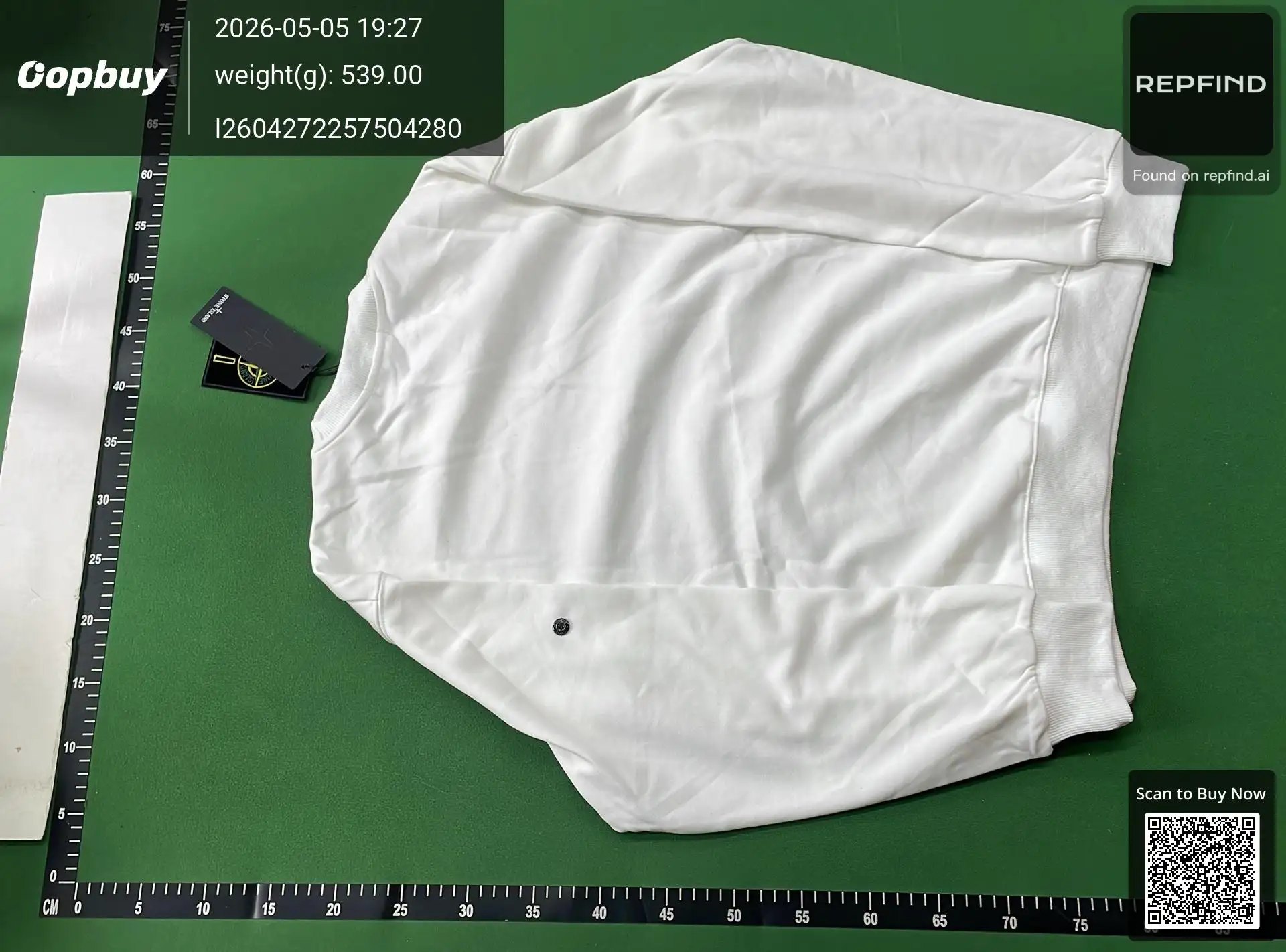 Compass Badge Relaxed Crewneck Sweatshirt -2