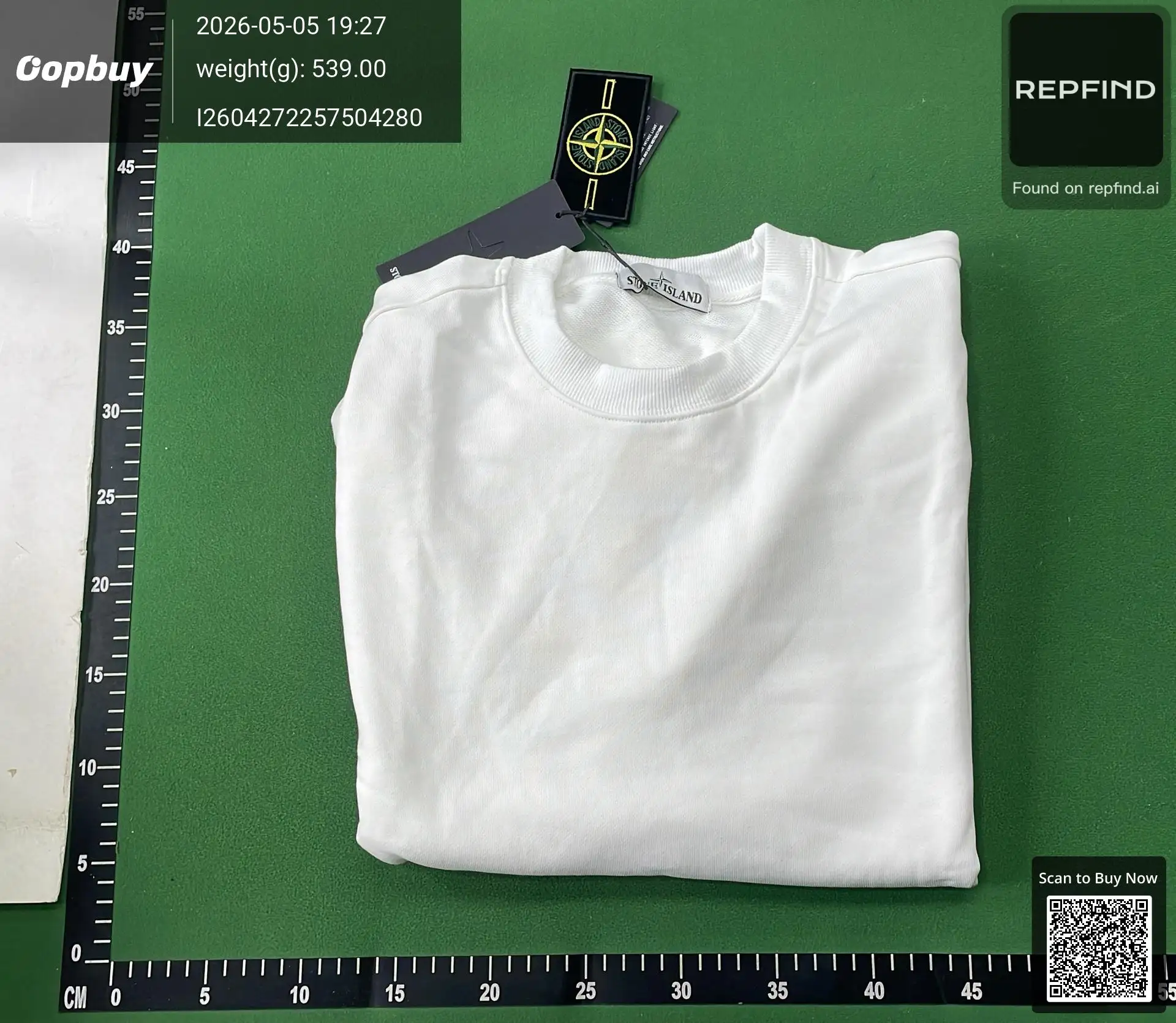 Compass Badge Relaxed Crewneck Sweatshirt -4