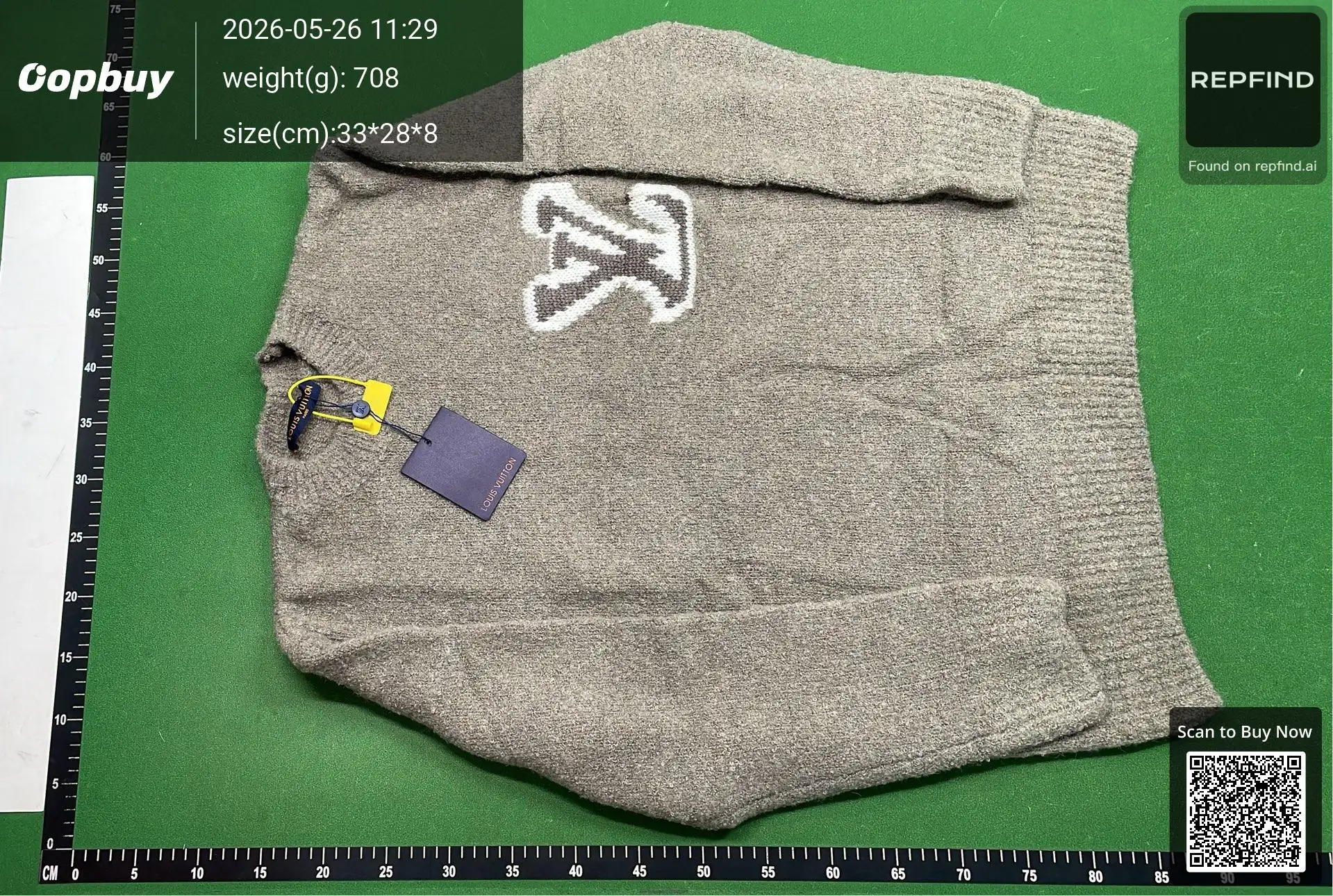 Wool Boucle Crewneck Sweater -3