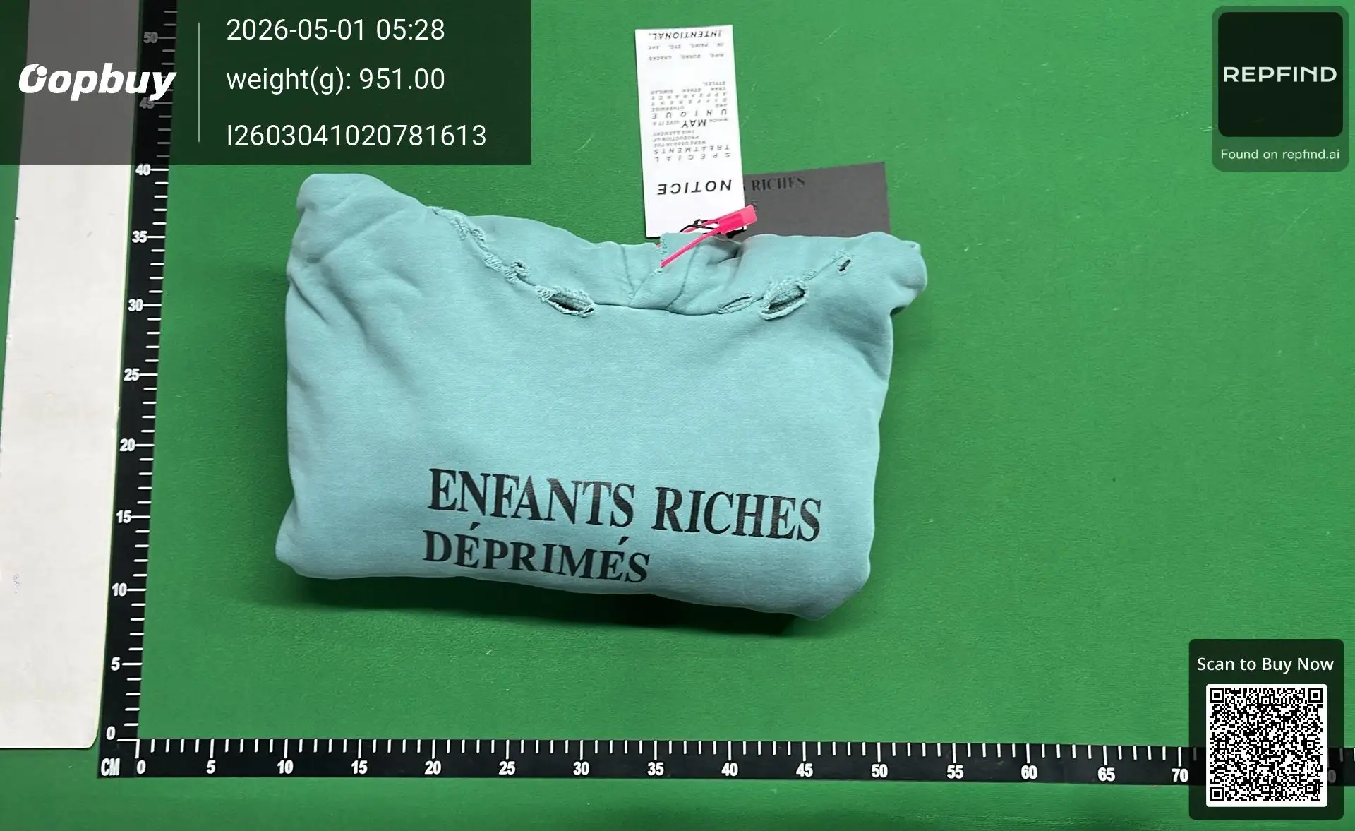 ERD Gray Logo Print Pullover Hoodie -2