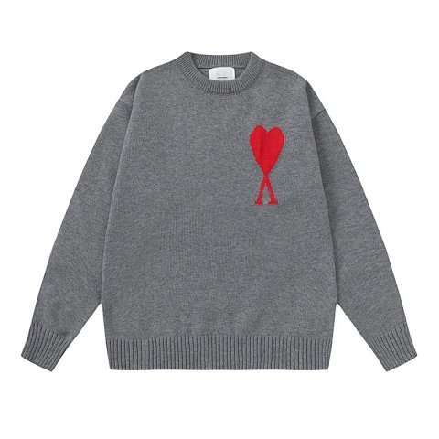 Ami Heart Crewneck Knit Sweate