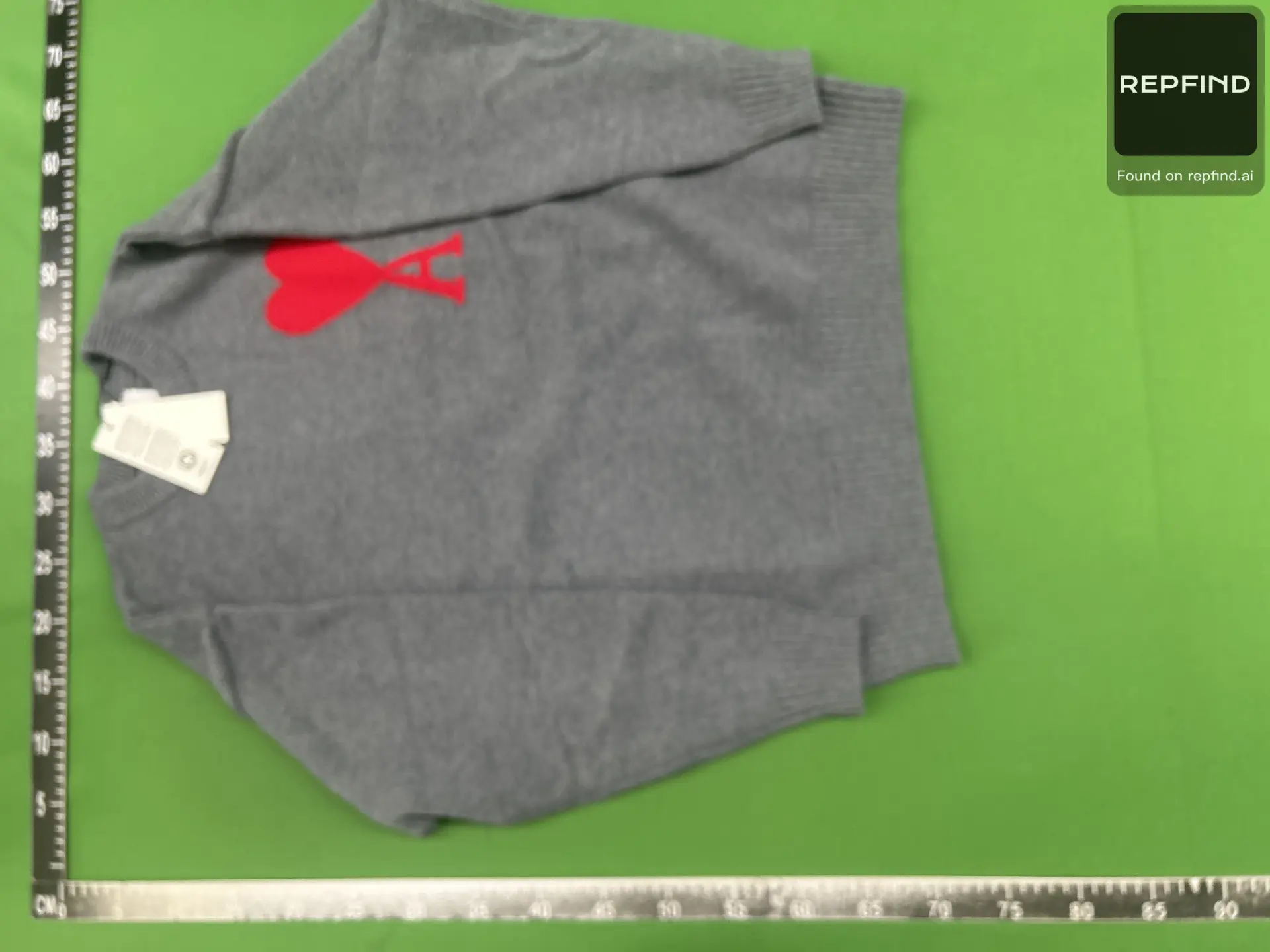 Ami Heart Crewneck Knit Sweater -6