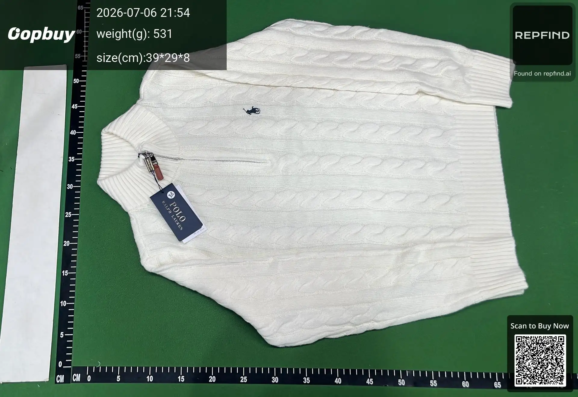 Men’s Cable-Knit Half-Zip Sweater -6