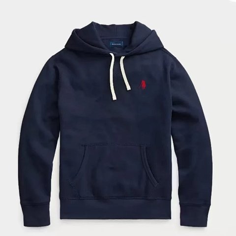 Pony Embroidered Fleece Hoodie