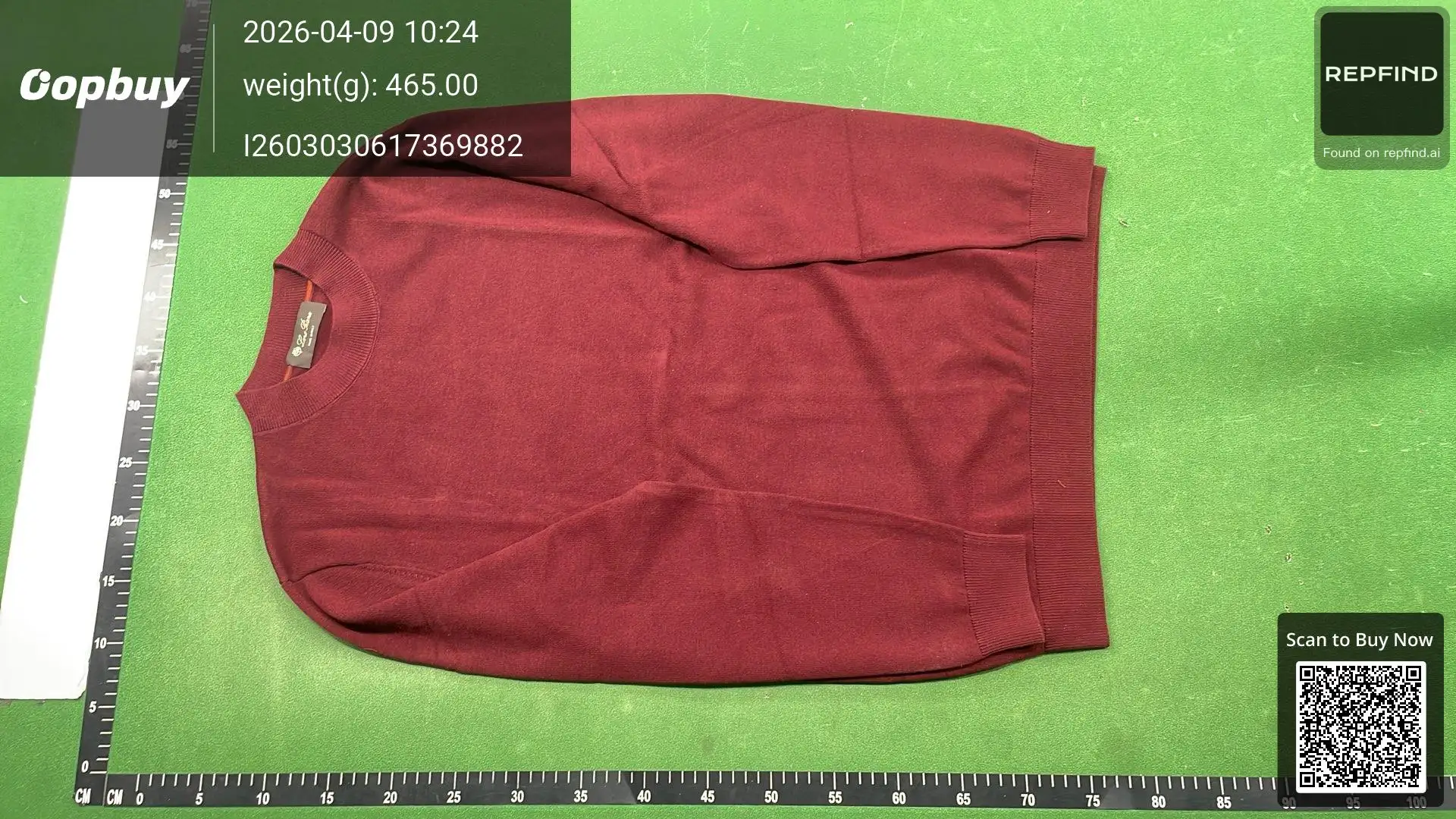 Burgundy Crewneck Knit Sweater -6