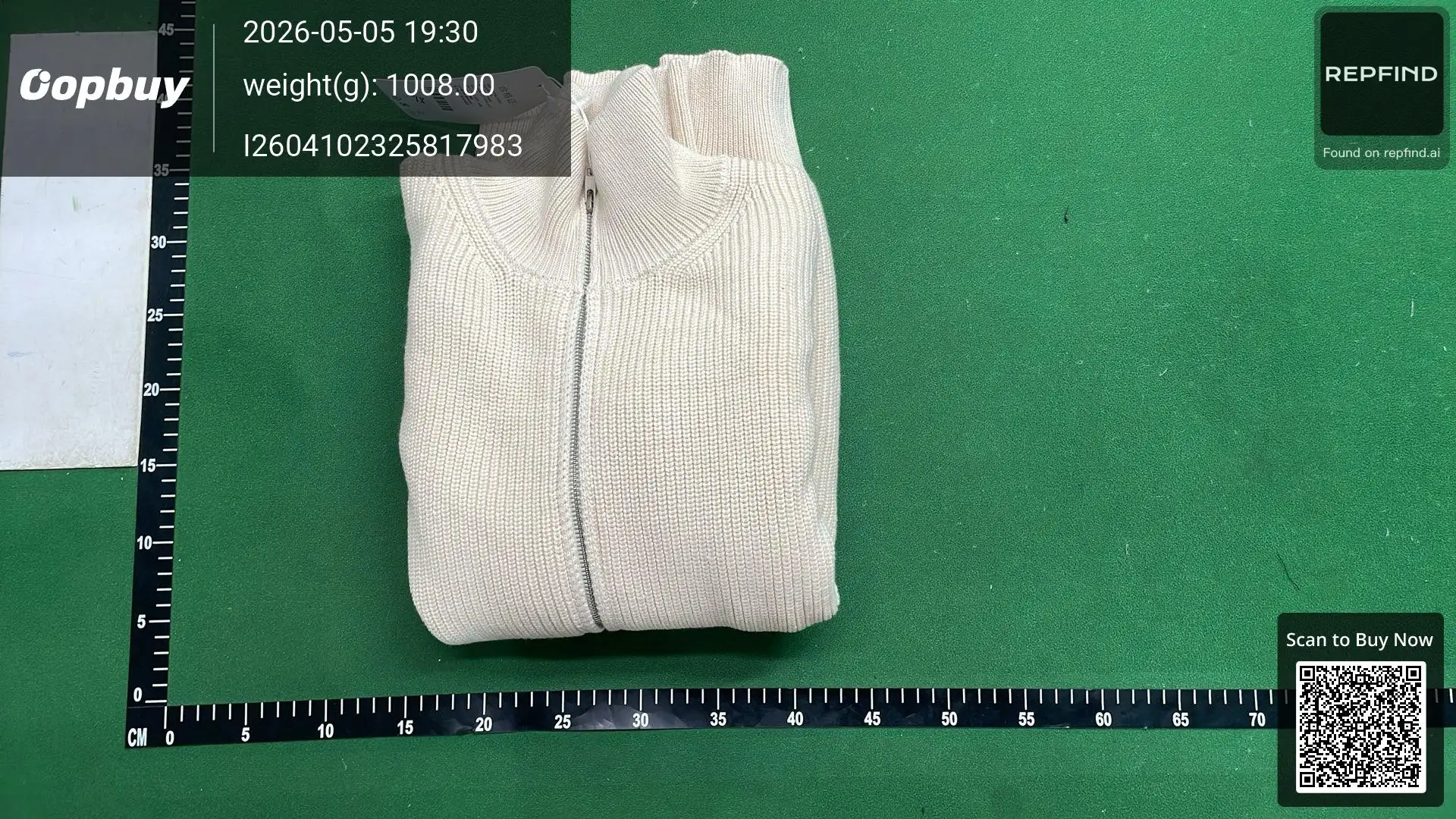 High-Neck Double-Zip Knit Cardigan -5