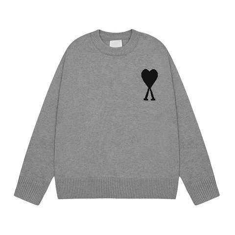 Ami Heart Crewneck Knit Sweater 2025