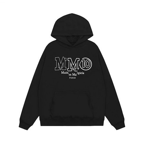 Black MM10 Graphic Pullover Hoodie 003-KEB