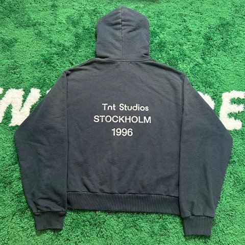 Washed Letter Print Hoodie 199
