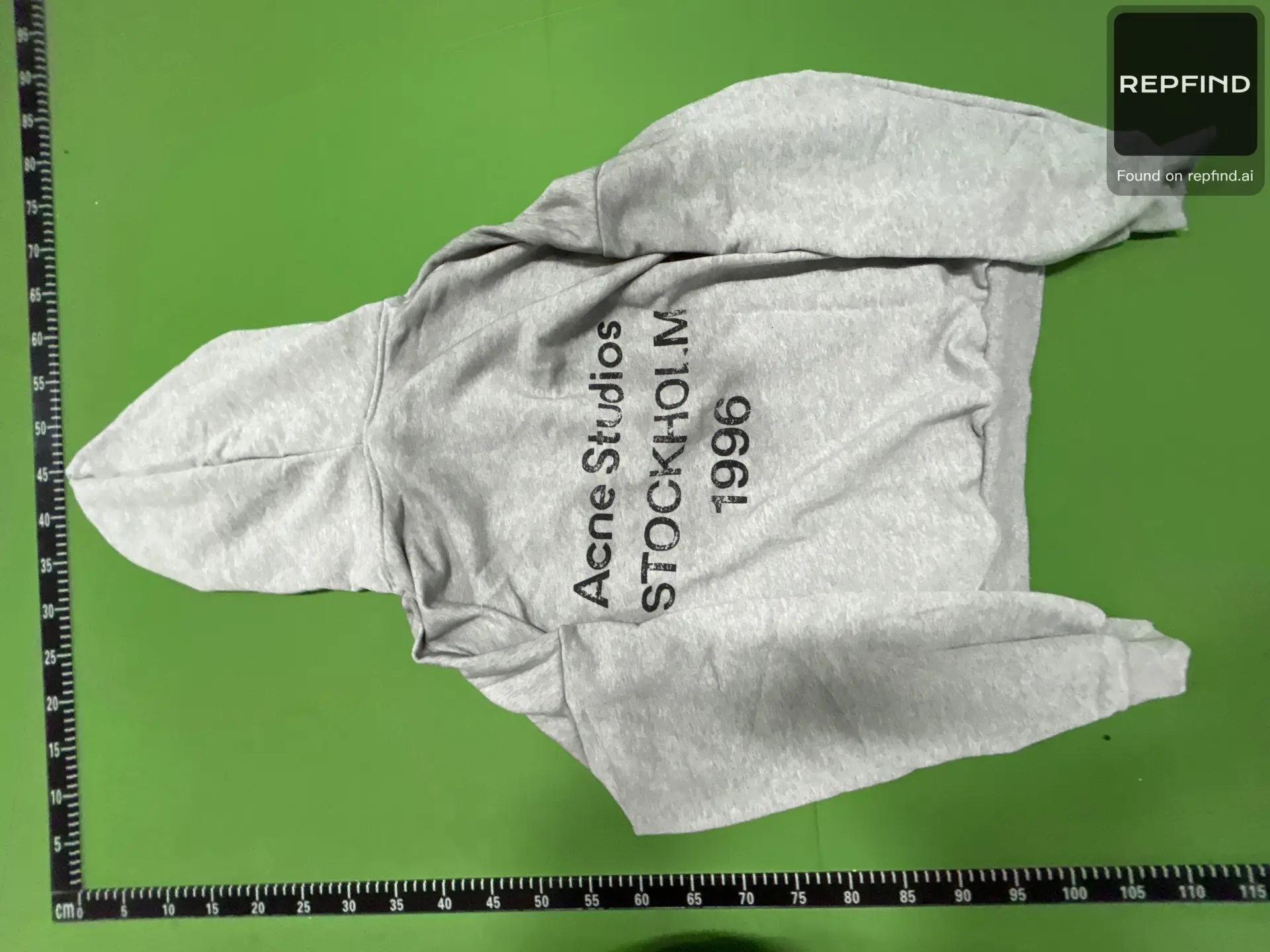 Washed Letter Print Hoodie 1996 -4