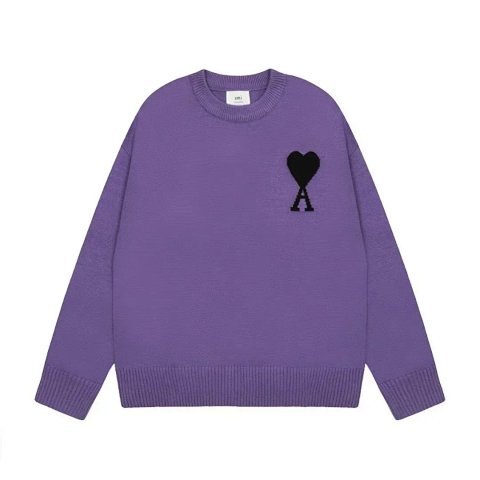 Heart Jacquard Crewneck Knit S