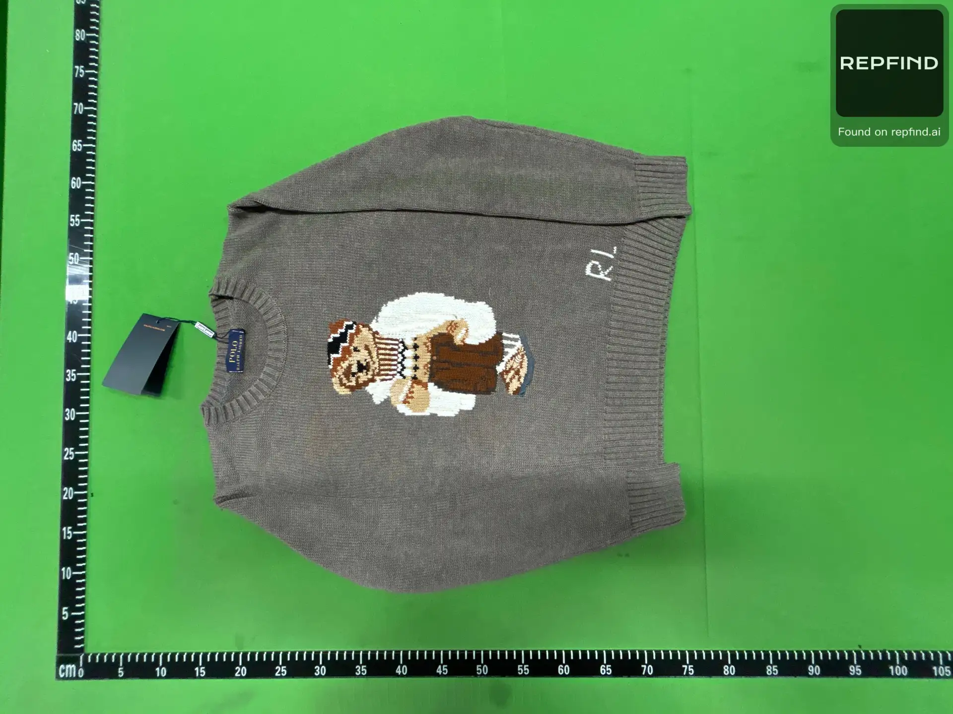 2025 Bear Graphic Crewneck Sweater -5