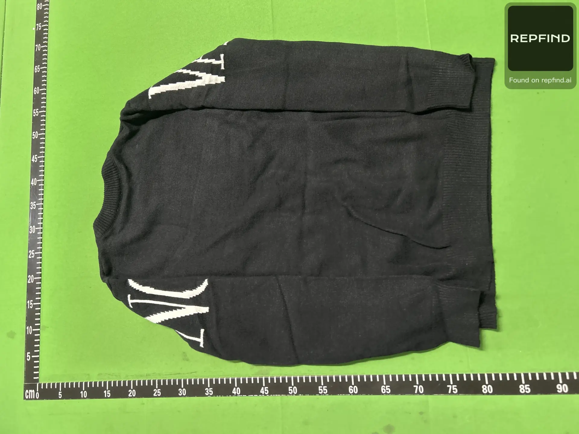 All-Over Letter Logo Knit Sweater -2