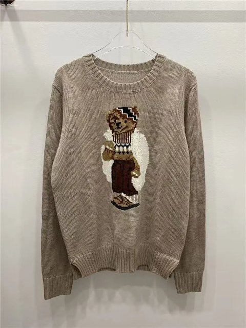 Bear Graphic Crewneck Knit Swe