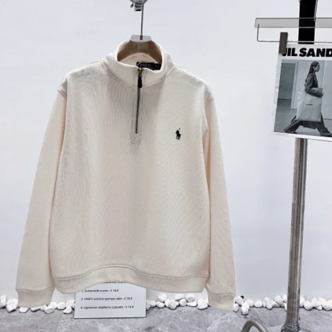 Pony Embroidered Half-Zip Swea