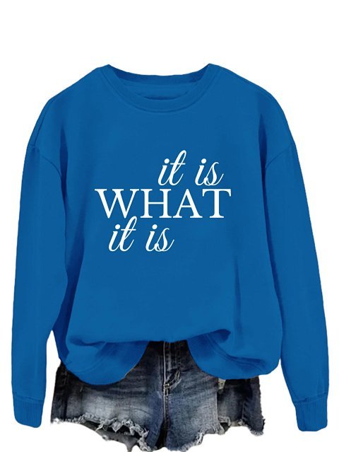 It Is What It Is Letter Print 