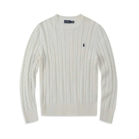 Pony Embroidered Cotton Cable-