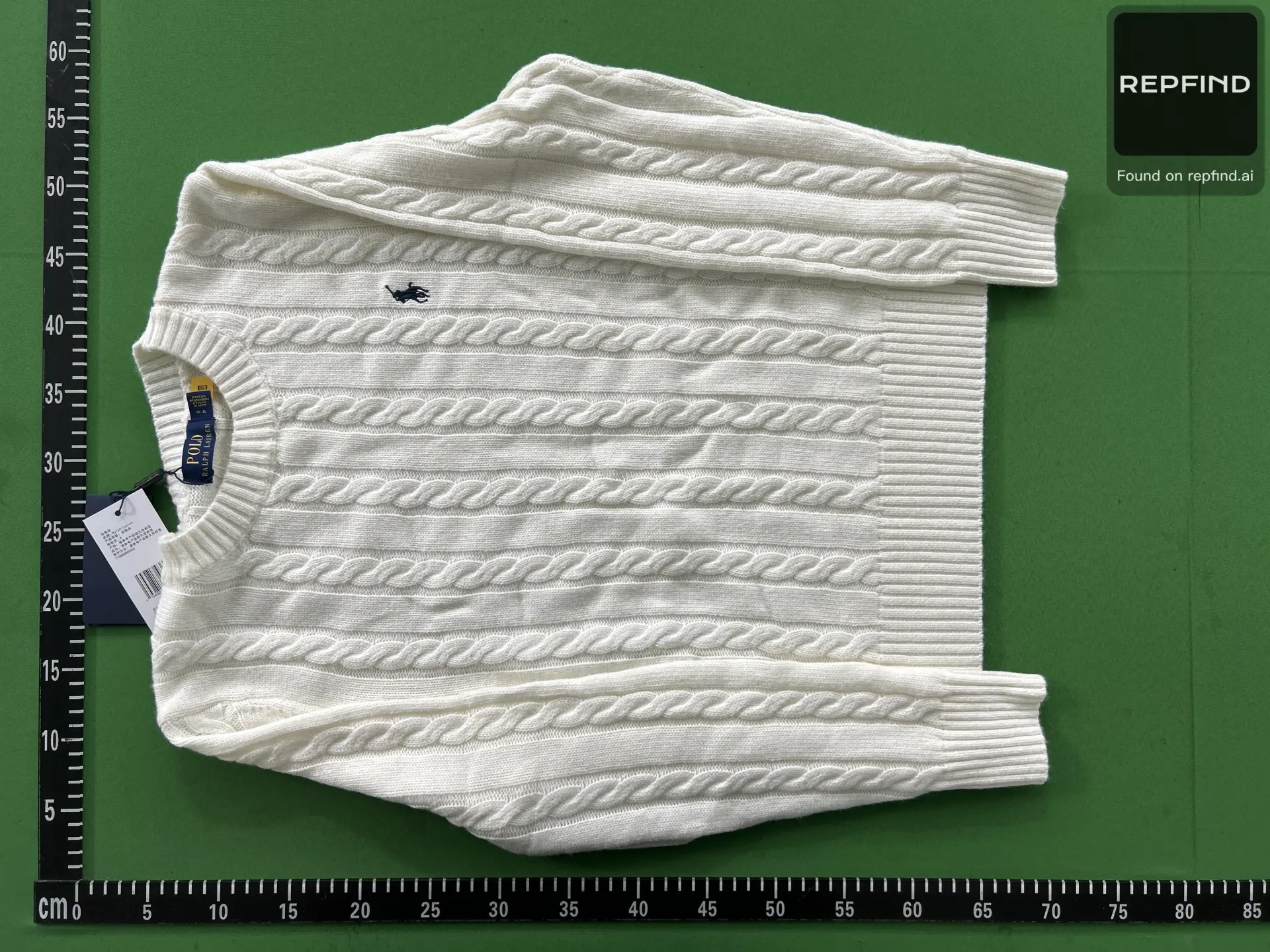 Cable-Knit Crewneck Sweater -5
