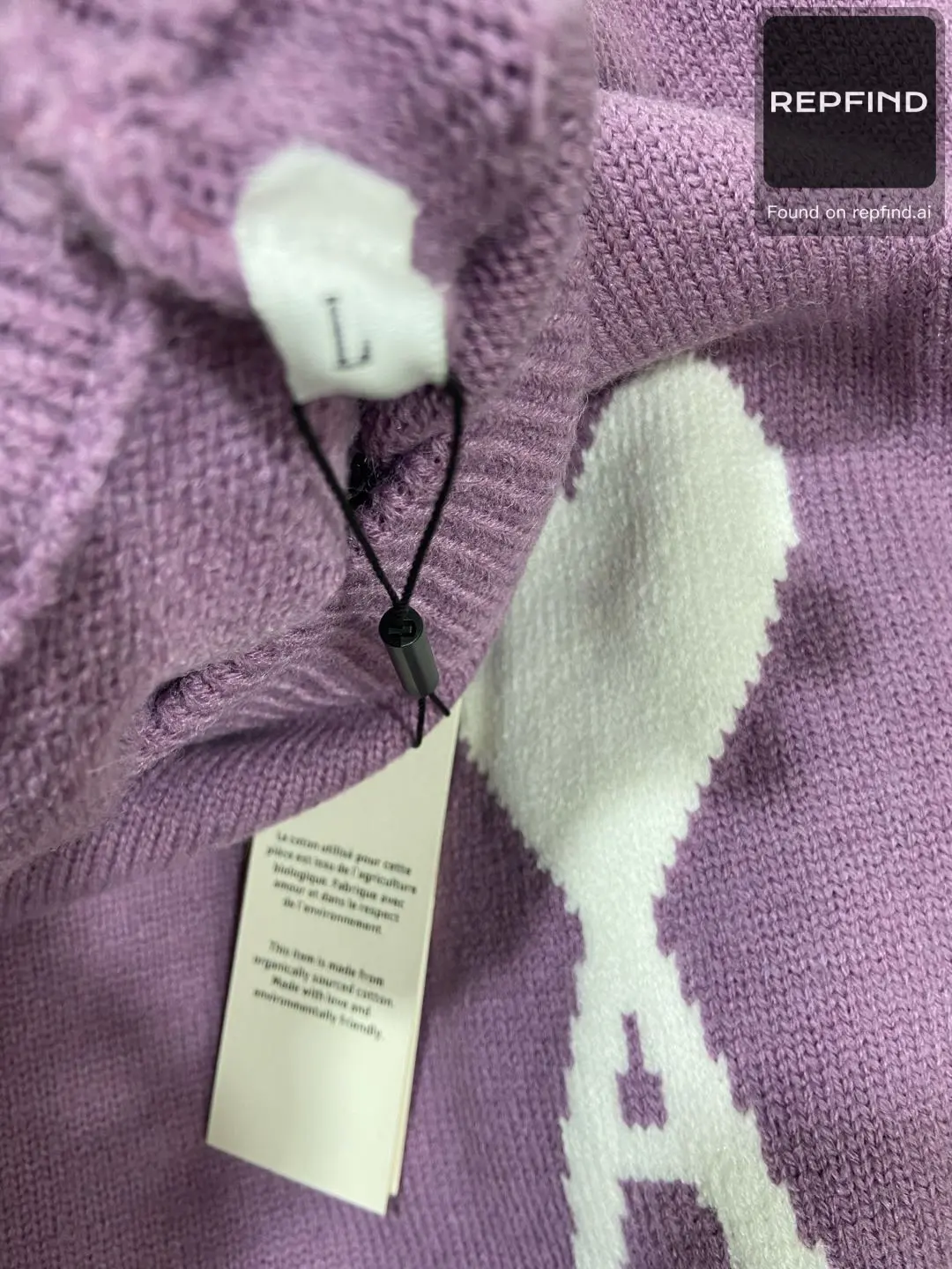 Heart Emblem Relaxed Crewneck Knit Sweater -4
