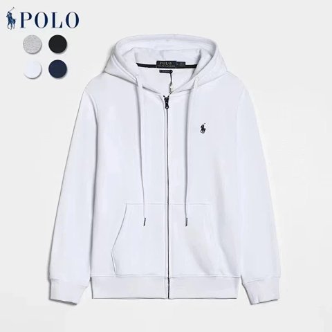 Pony Embroidered Zip-Up Hoodie