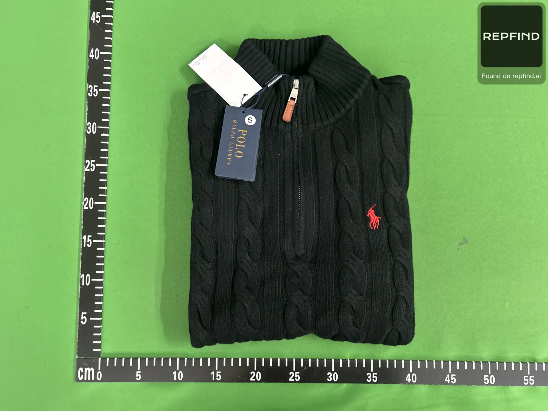 Pony Embroidered Half-Zip Cable-Knit Sweater LF -2