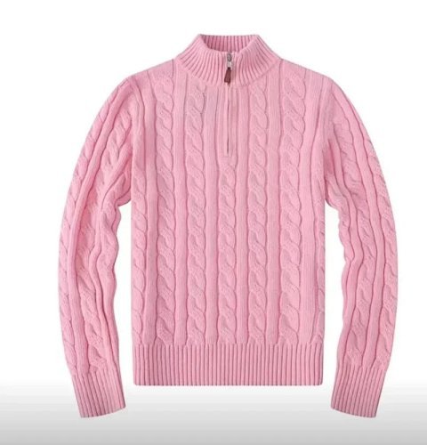 Pony Embroidered Half-Zip Cabl