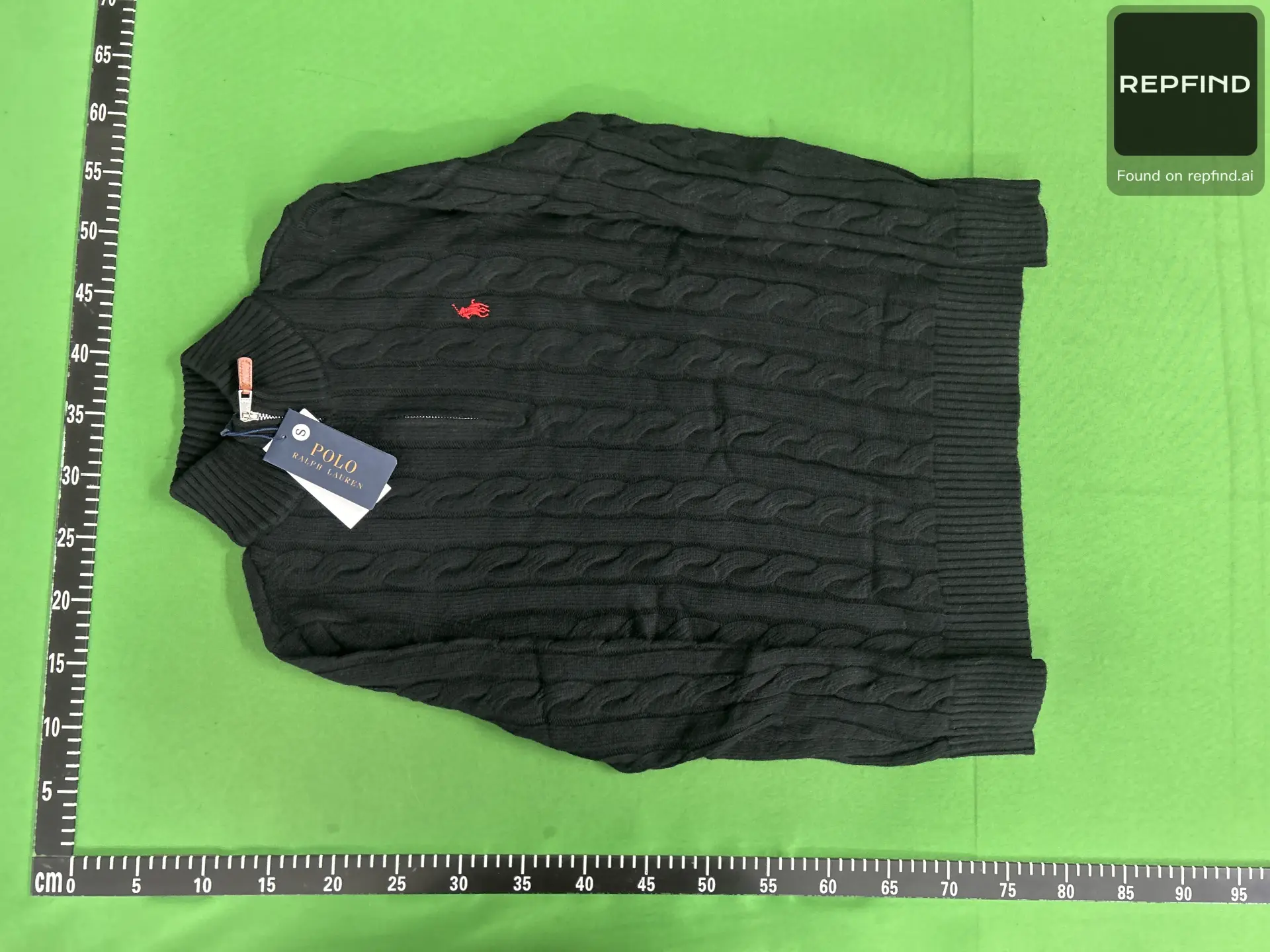 Pony Embroidered Half-Zip Cable-Knit Sweater LF -4
