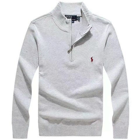 Pony Embroidered Collared Knit