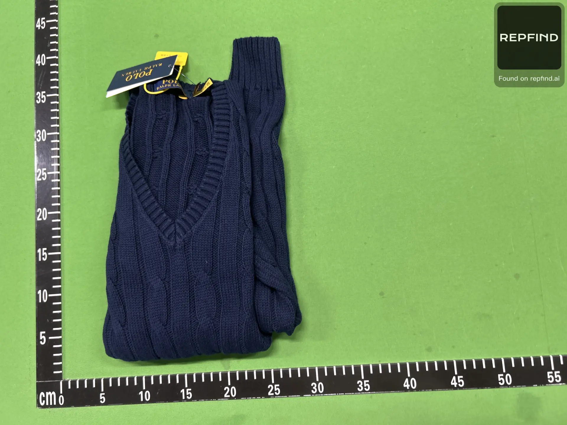 Pony Embroidered V-Neck Cable-Knit Sweater -2