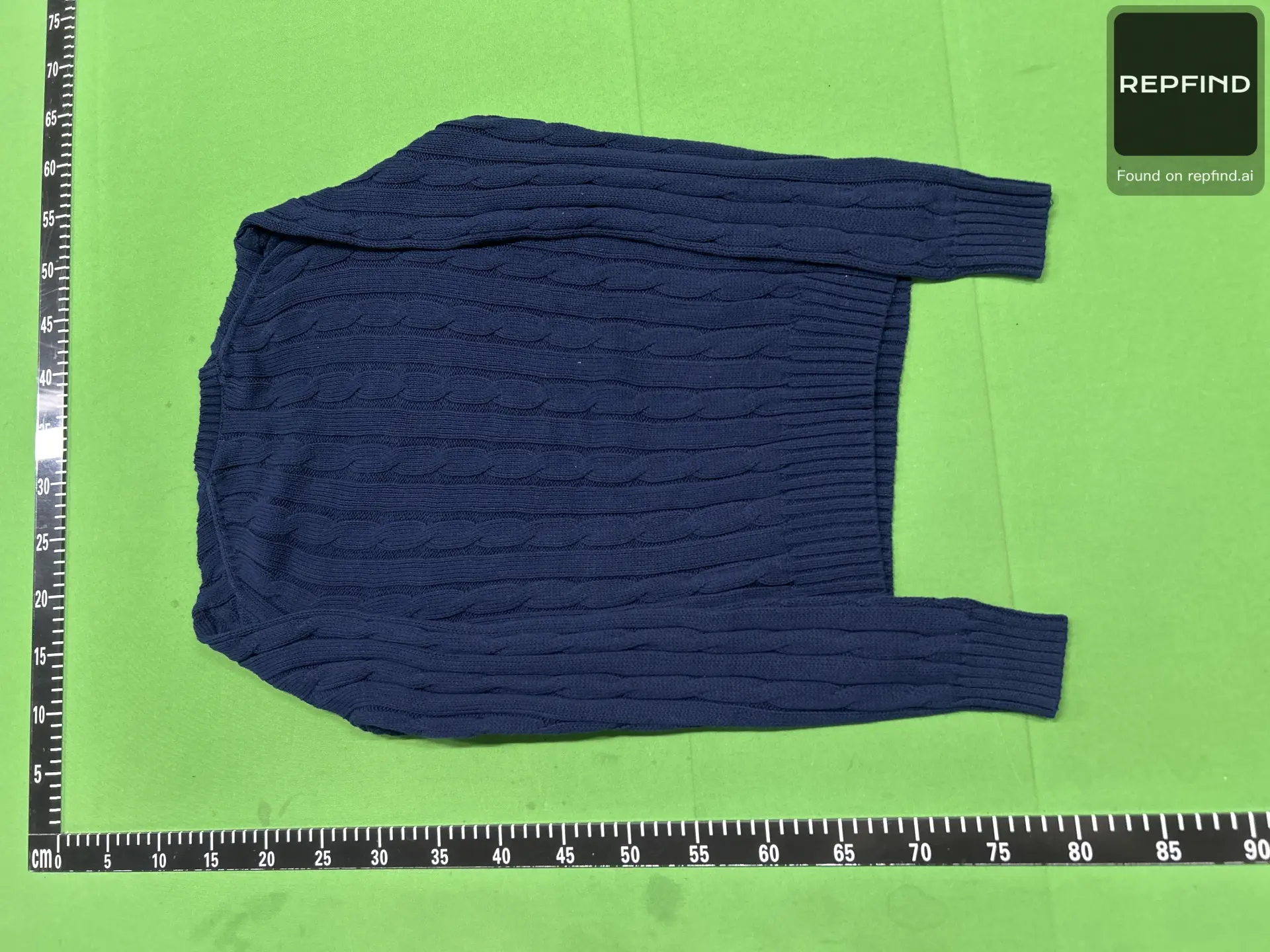 Pony Embroidered V-Neck Cable-Knit Sweater -4