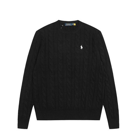Pony Embroidered Cable-Knit Cr