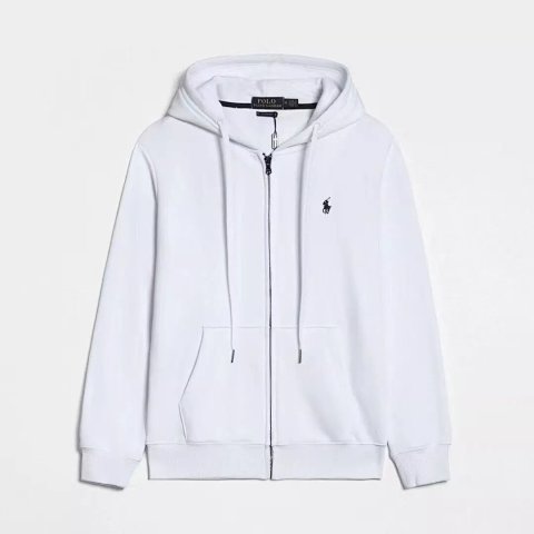 Pony Embroidered Zip-Up Hoodie