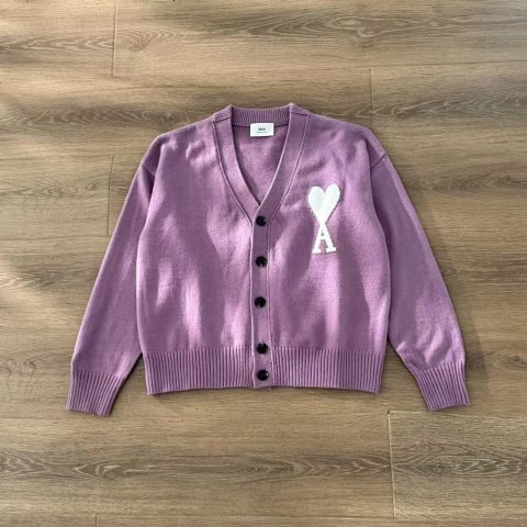 Heart Emblem Knit Cardigan