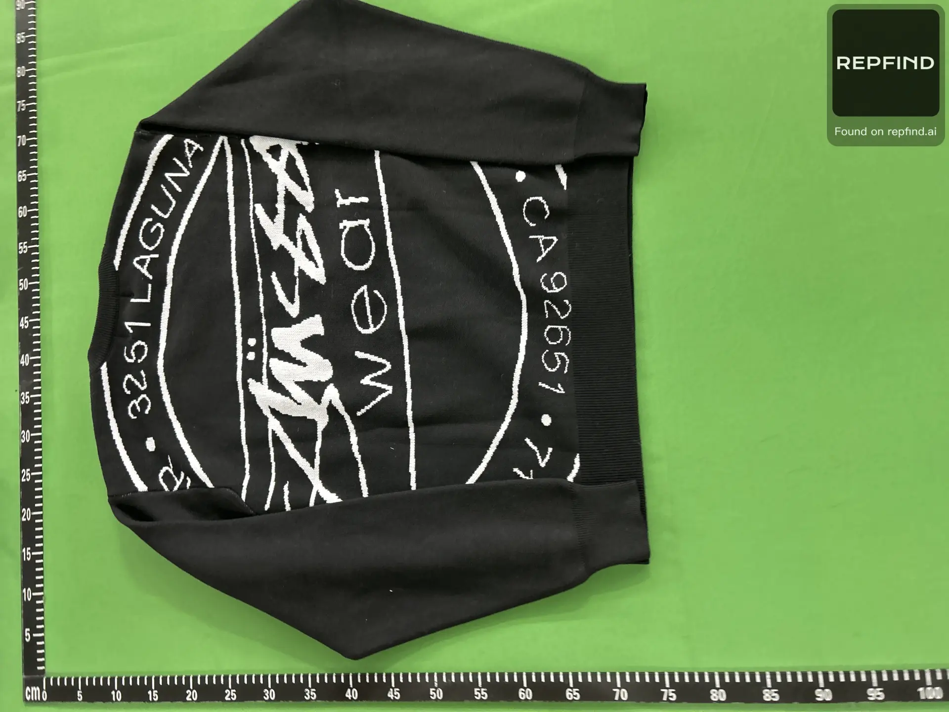 Face Graphic Knit Sweater Vest -3