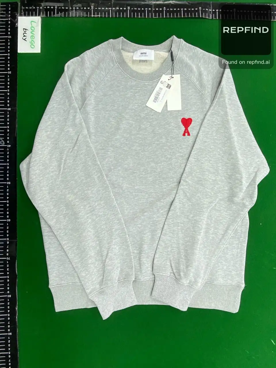 Heart Emblem Crewneck Knit Sweater -3