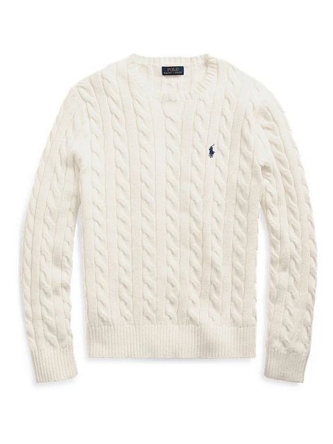 Pony Embroidered Cable-Knit Sw