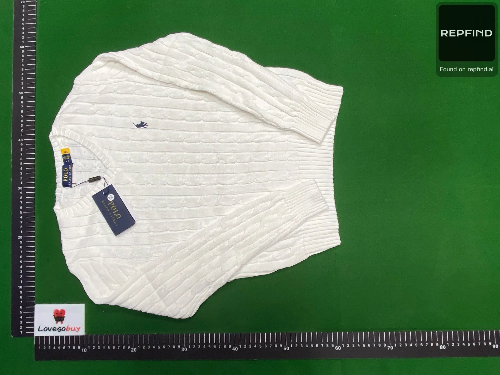 Pony Embroidered Cable-Knit Sweater -3