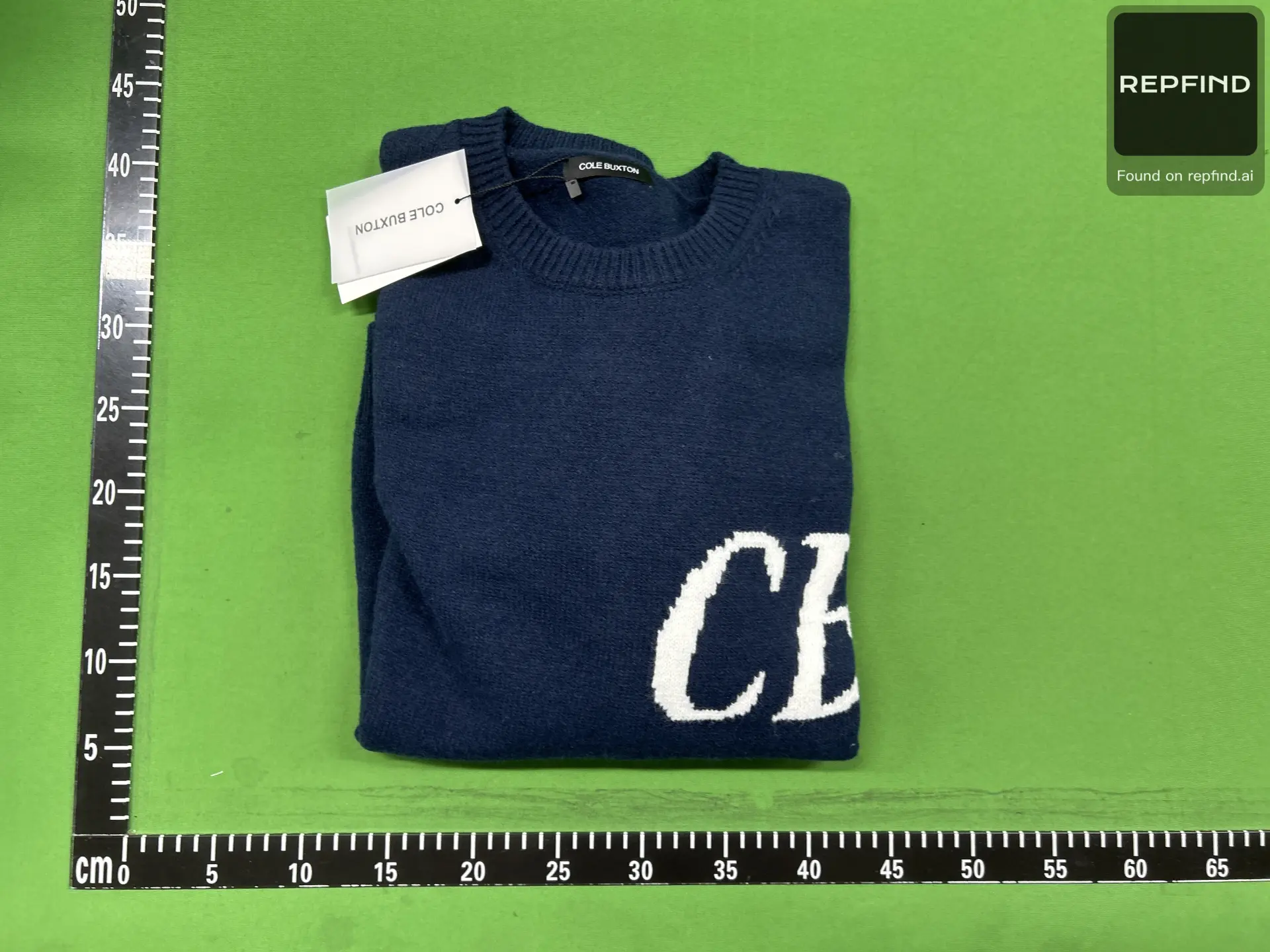CB Letter Crewneck Knit Sweater -5