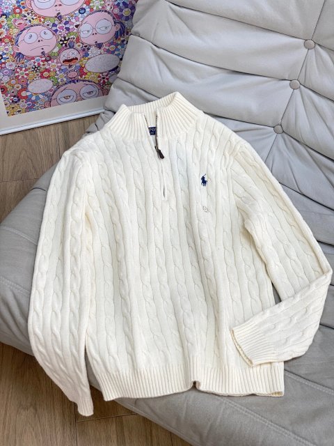 Pony Embroidered Half-Zip Cabl