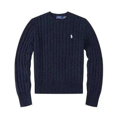 Pony Embroidered Cable-Knit Cr