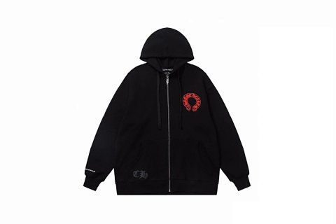 Graphic Zip-Up Hoodie 019-KEB