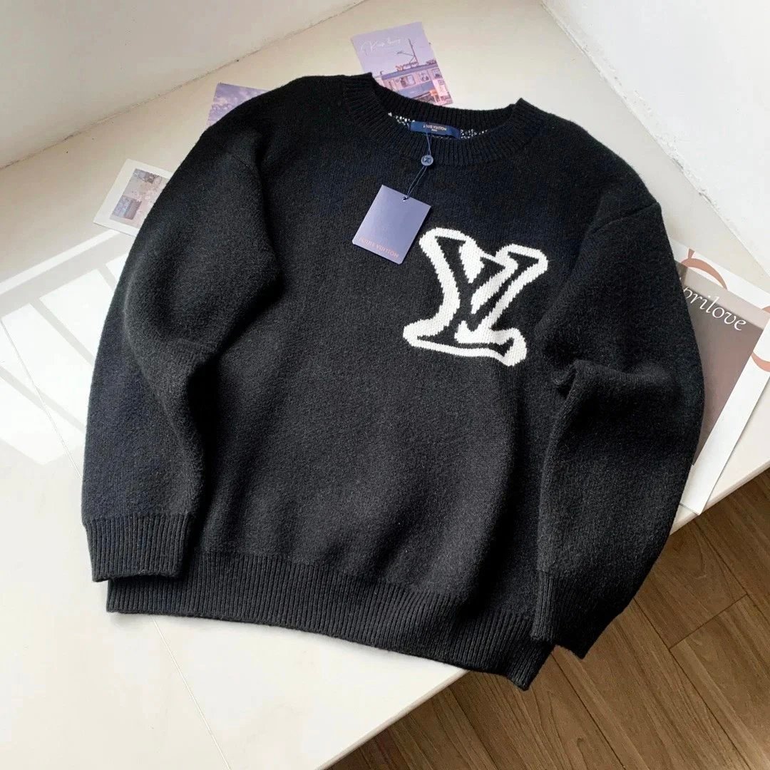 LV Graphic Crewneck Knit Sweat