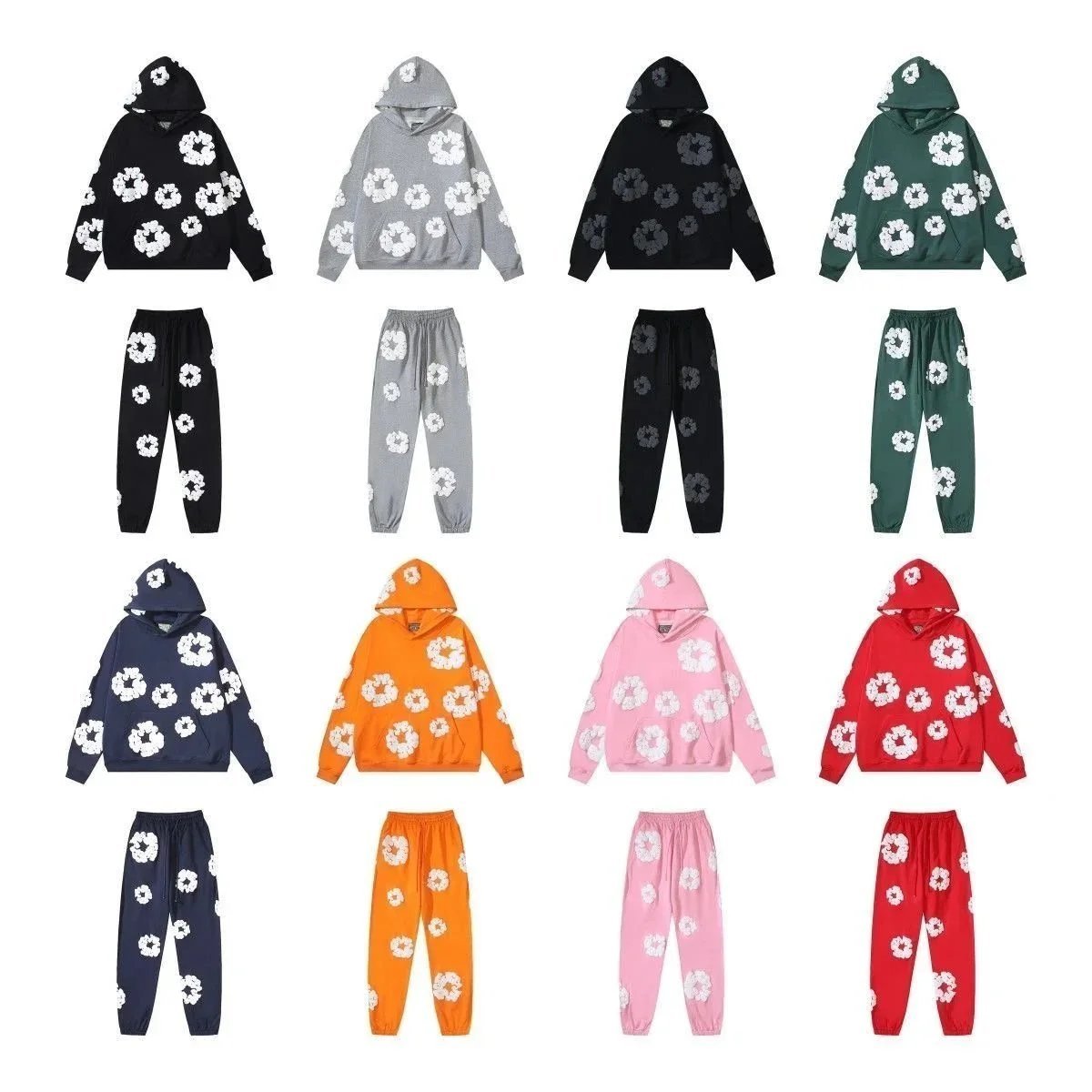 Flower Graphic Hoodie and Pant
